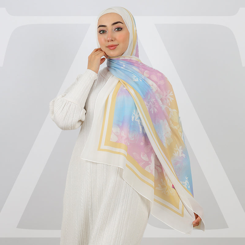 Mini Chiffon Hijab -Printed