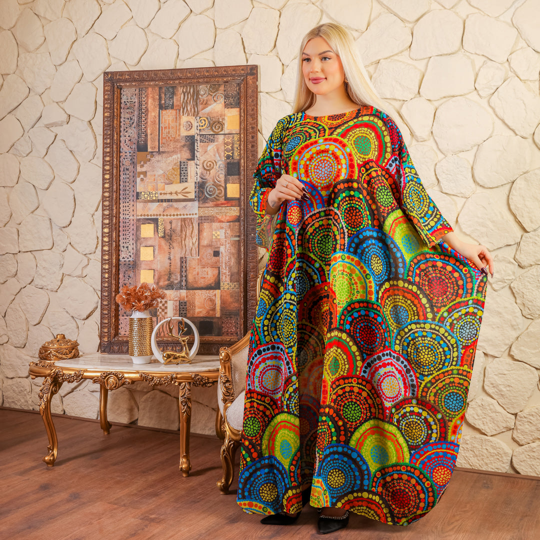 Dubai Chiffon Jalabiya- Printed