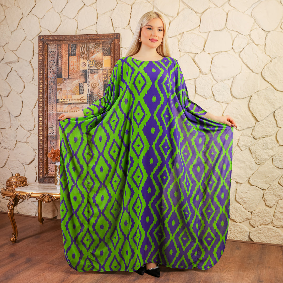 Dubai Chiffon Jalabiya- Printed