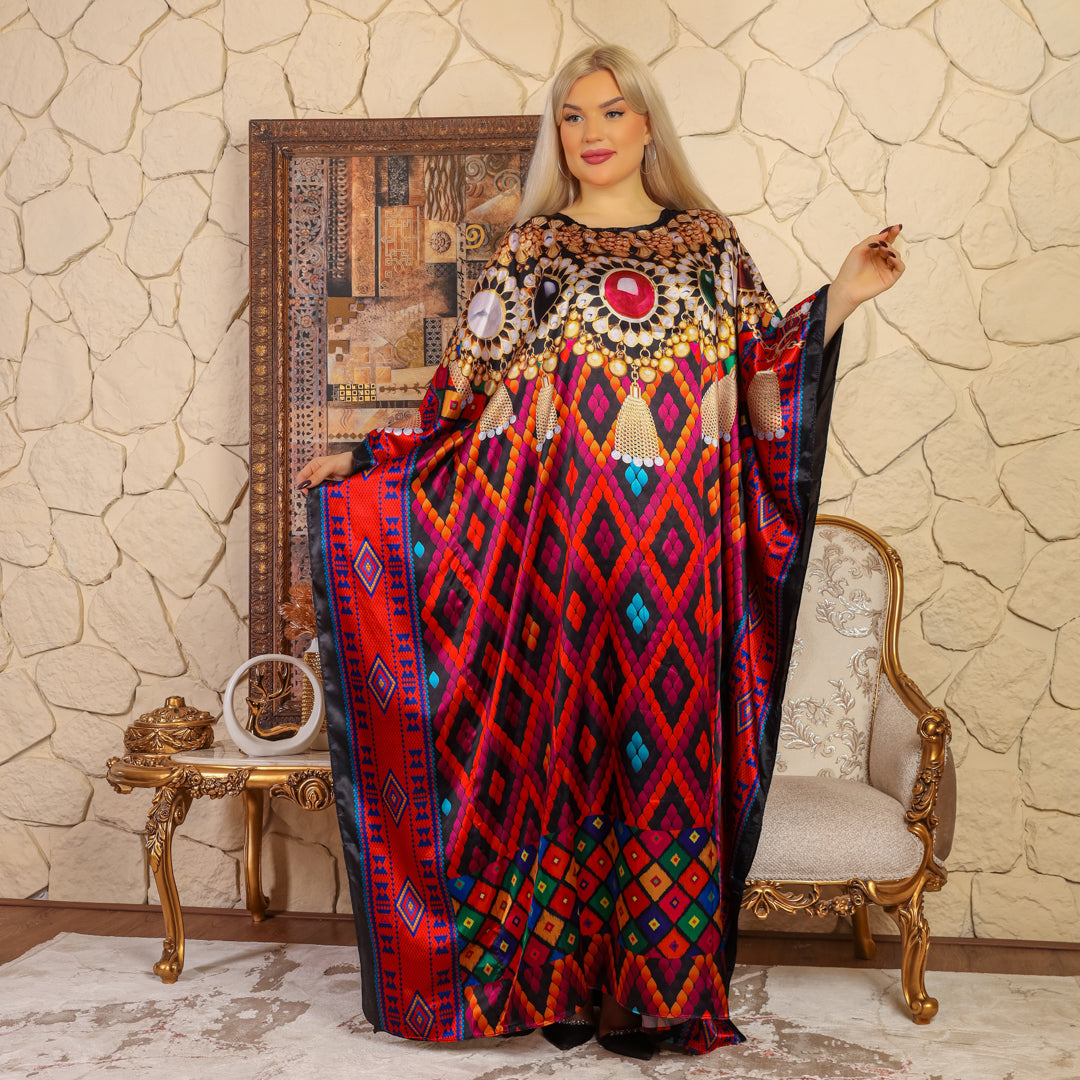 چلابية دبي حرير ستان - مطبوع