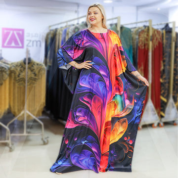 چلابية حرير ستان - مطبوع