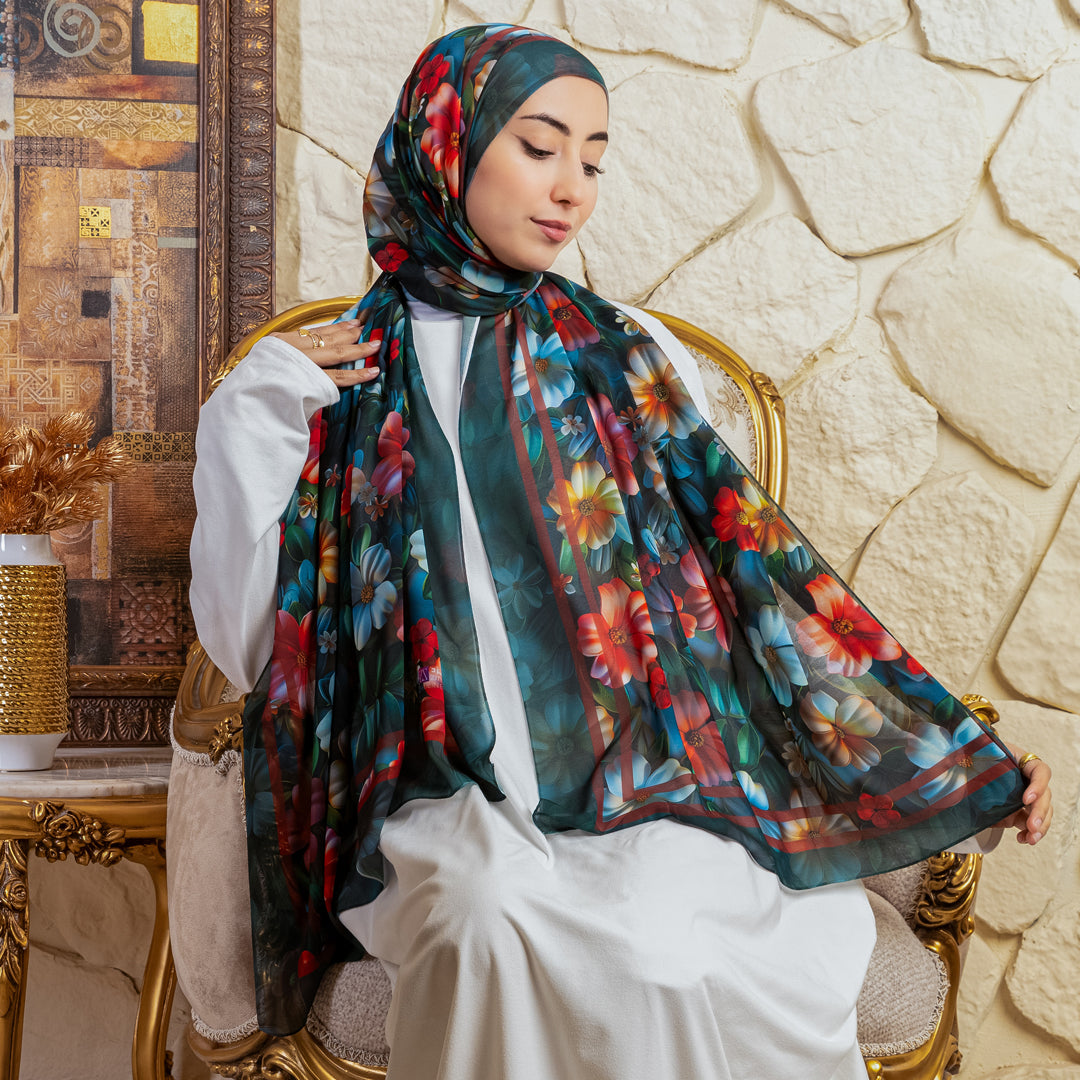 Chiffon Hijab -Printed