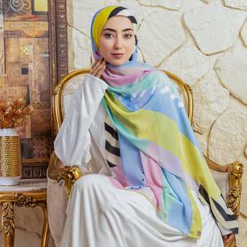 Chiffon Hijab -Printed