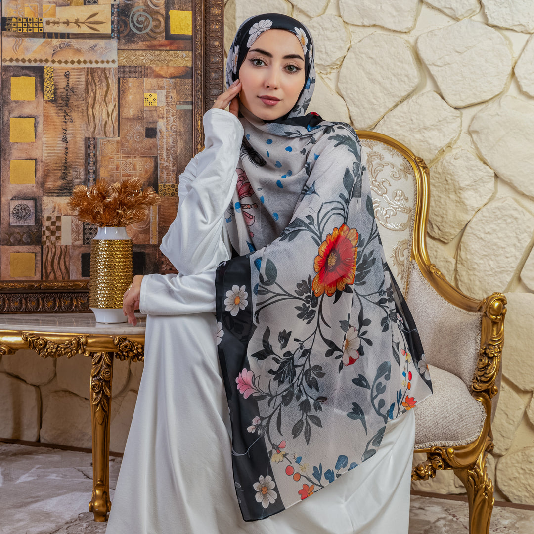 Chiffon Hijab -Printed