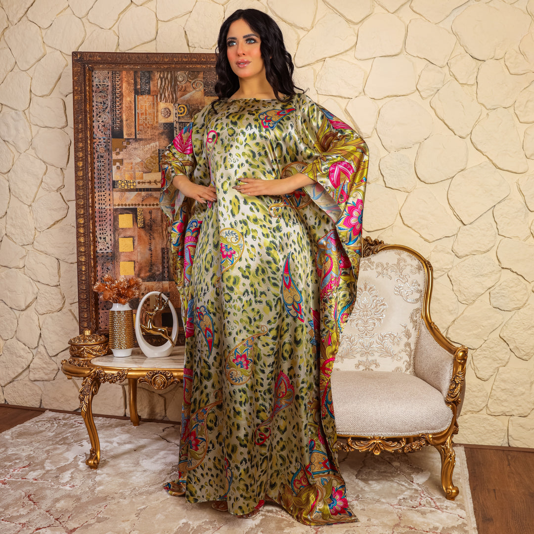 چلابية دبي حرير ستان - مطبوع