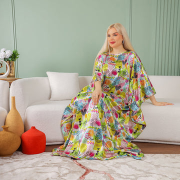 چلابية دبي حرير ستان - مطبوع