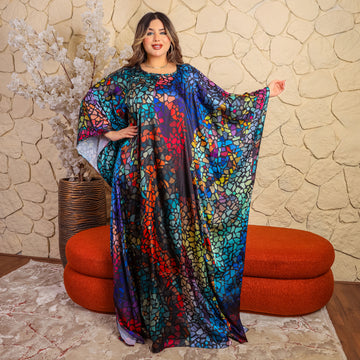 چلابية دبي حرير ستان - مطبوع