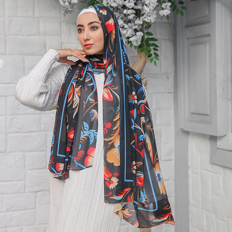 Chiffon Hijab -Printed