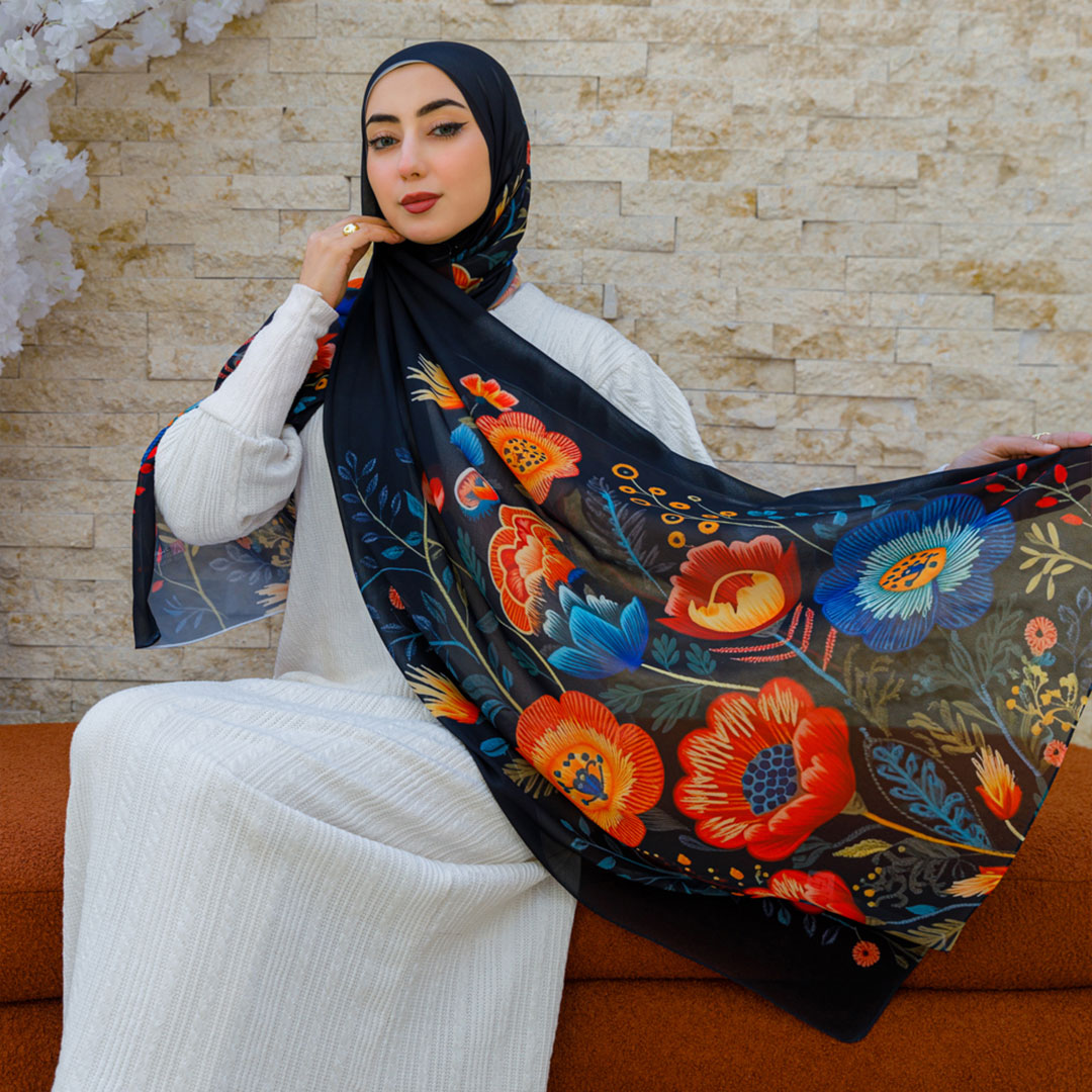 Chiffon Hijab -Printed