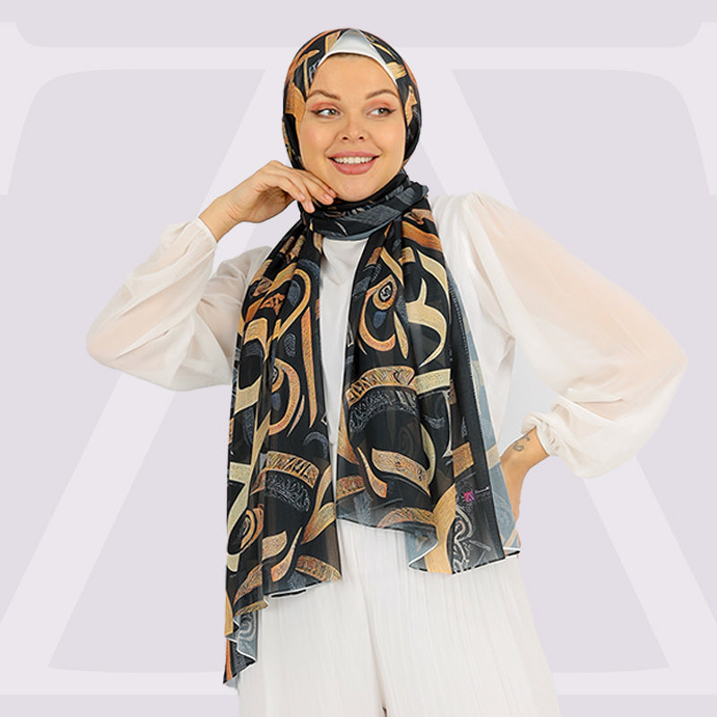 شيلة شيفون - مطبوع