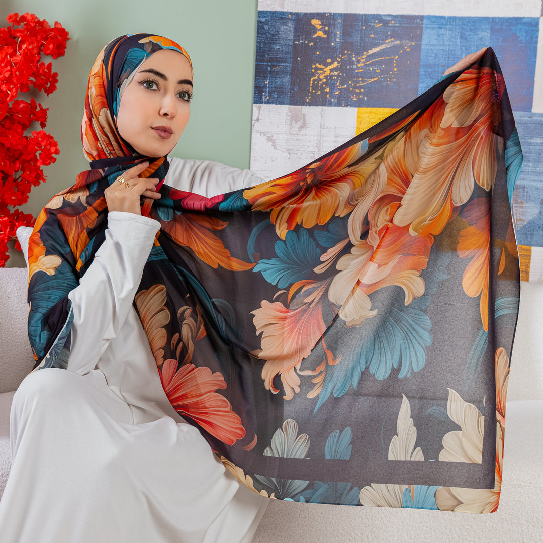 Chiffon Hijab -Printed