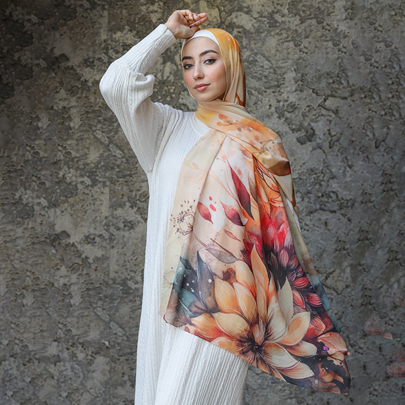 شيلة شيفون - مطبوع