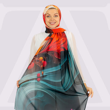 شيلة شيفون - مطبوع
