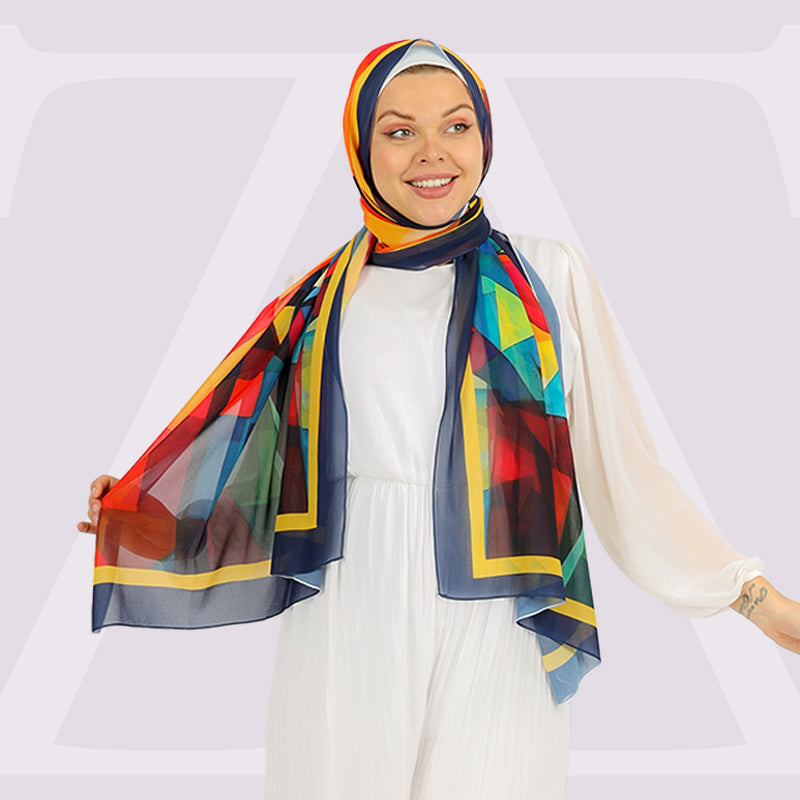شيلة شيفون - مطبوع