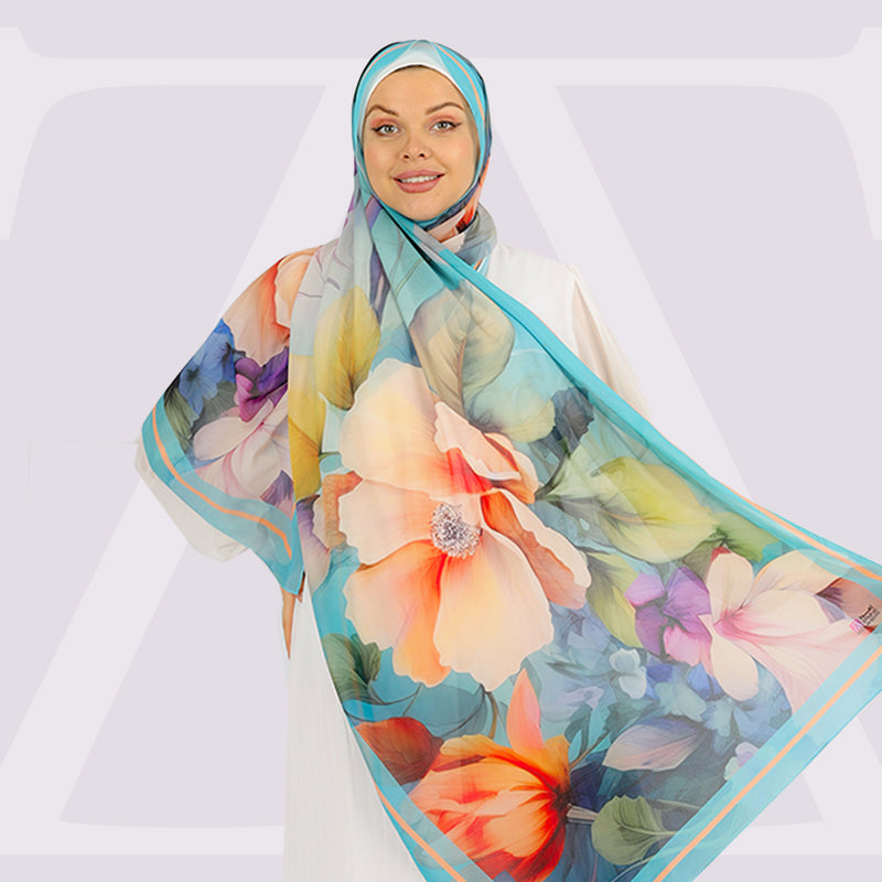 Chiffon Hijab -Printed