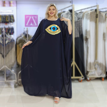 Dubai  Chiffon Jalabiya- Embroidered
