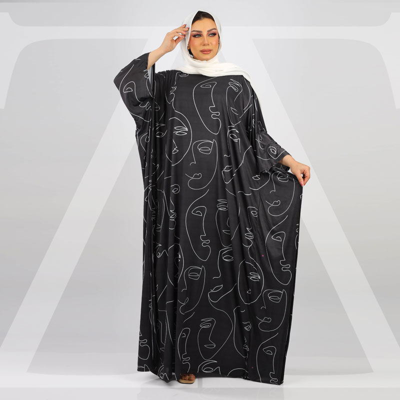 Dubai Jersey Jalabiya- Printed