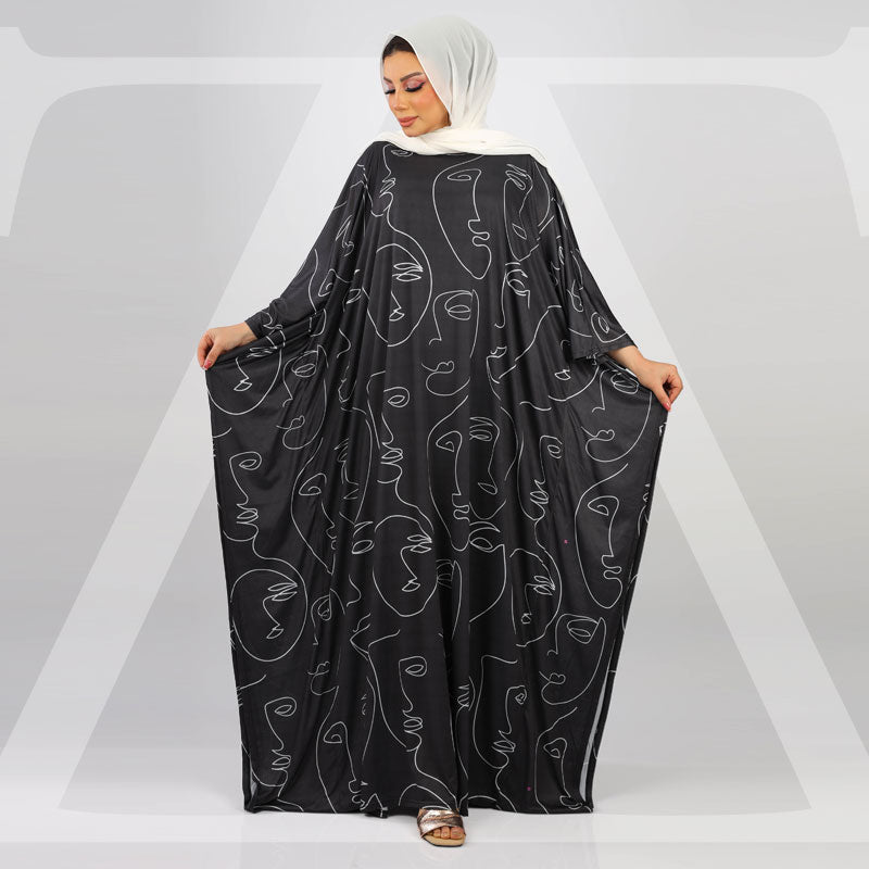 Dubai Jersey Jalabiya- Printed