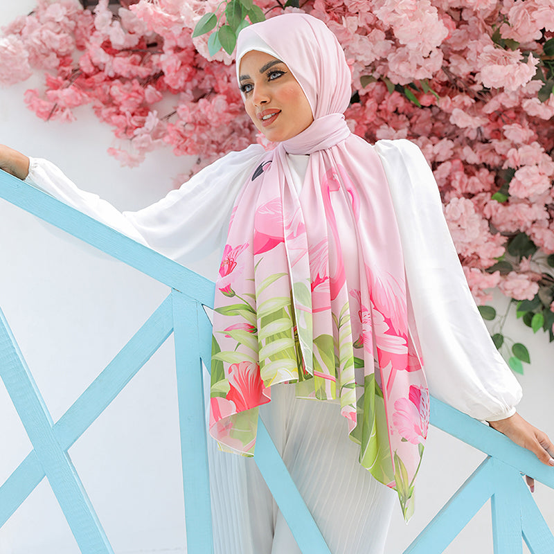 Chiffon Hijab -Printed