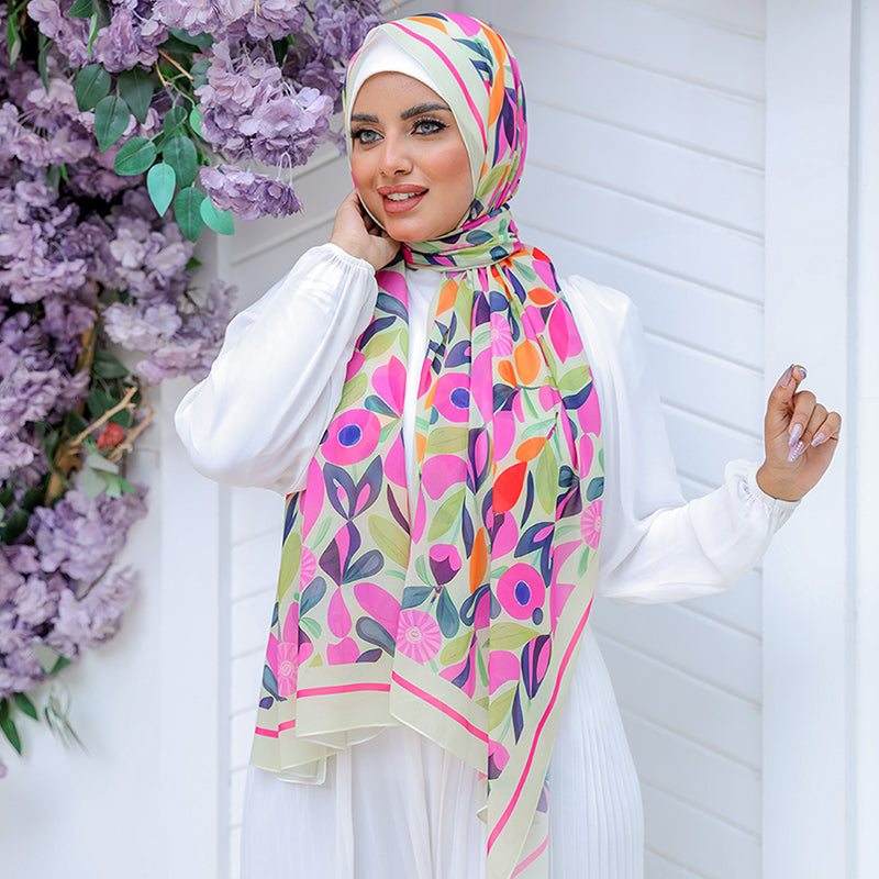 Chiffon Hijab -Printed