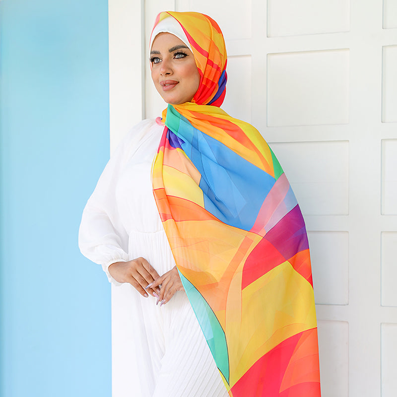 شيلة شيفون - مطبوع