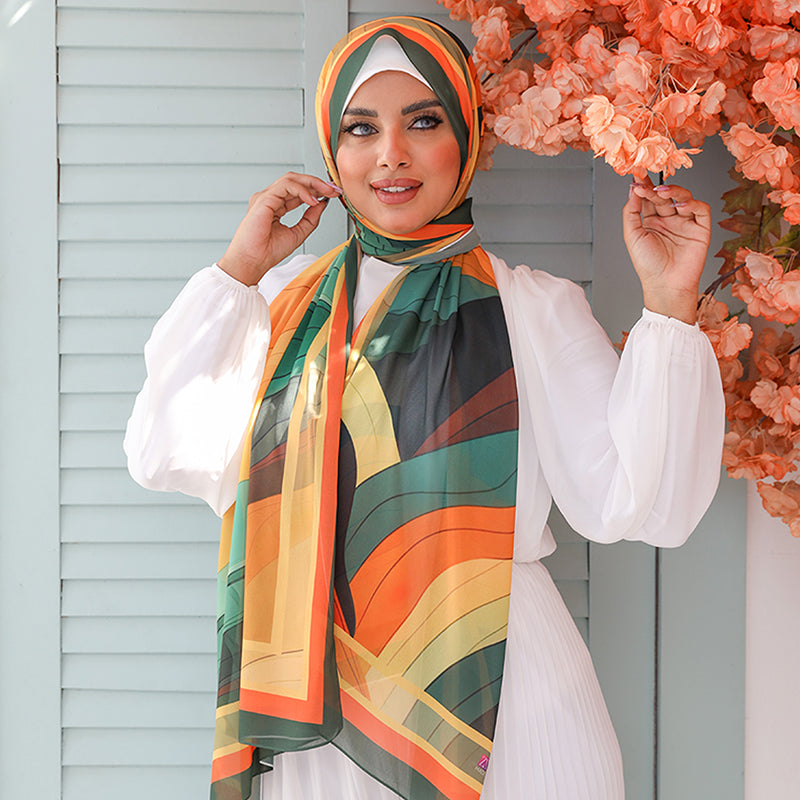 Chiffon Hijab -Printed