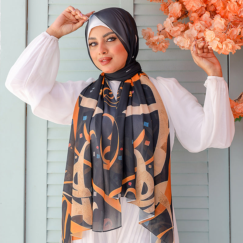 Chiffon Hijab -Printed