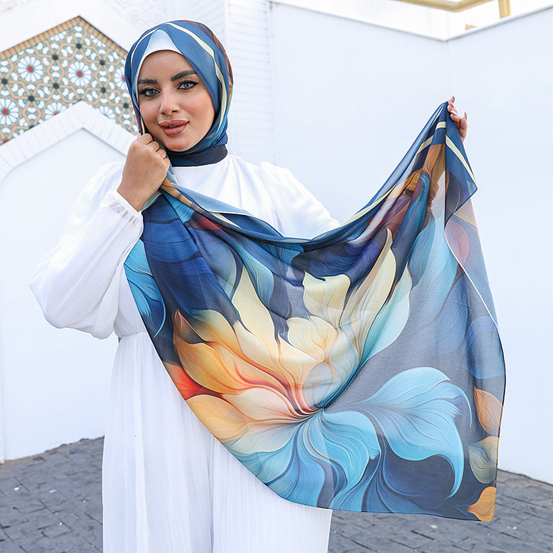 Chiffon Hijab -Printed
