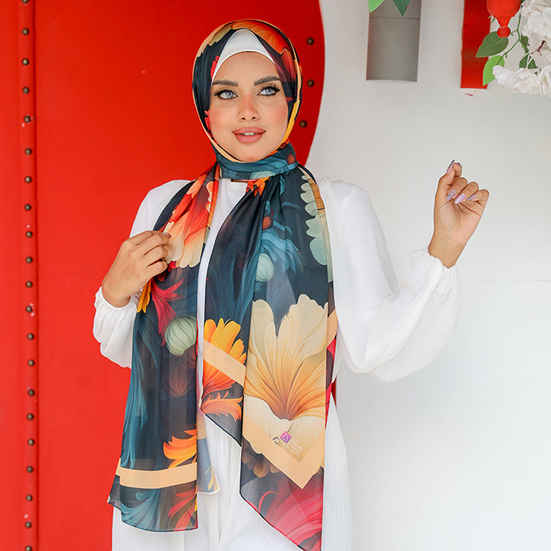 Chiffon Hijab -Printed
