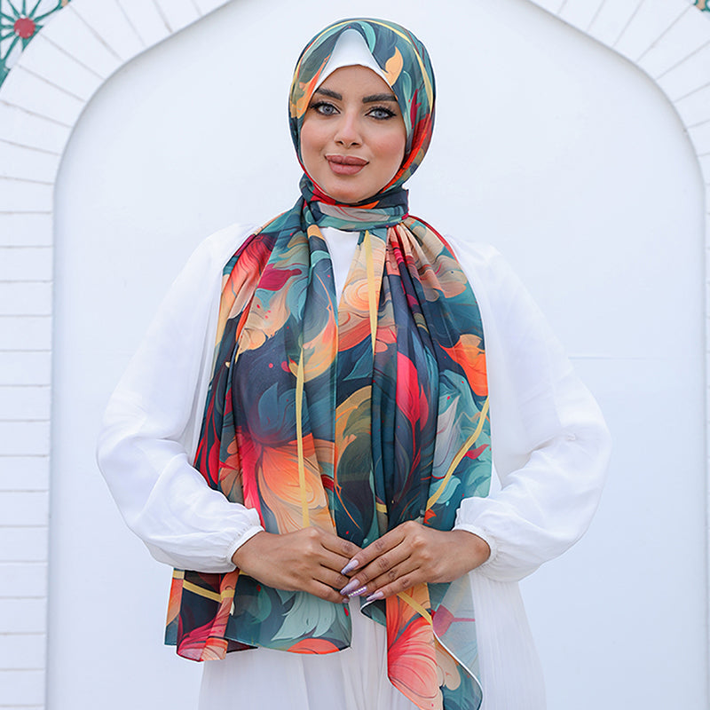 Chiffon Hijab -Printed