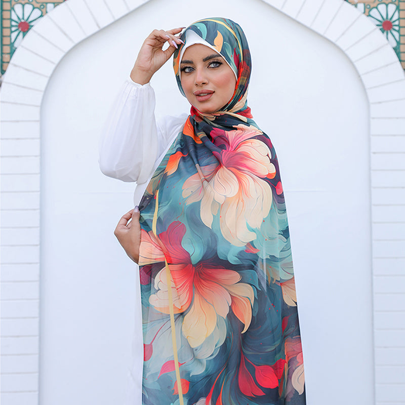 Chiffon Hijab -Printed