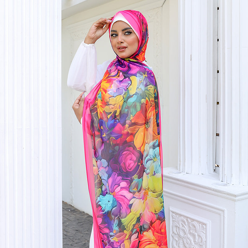 Chiffon Hijab -Printed