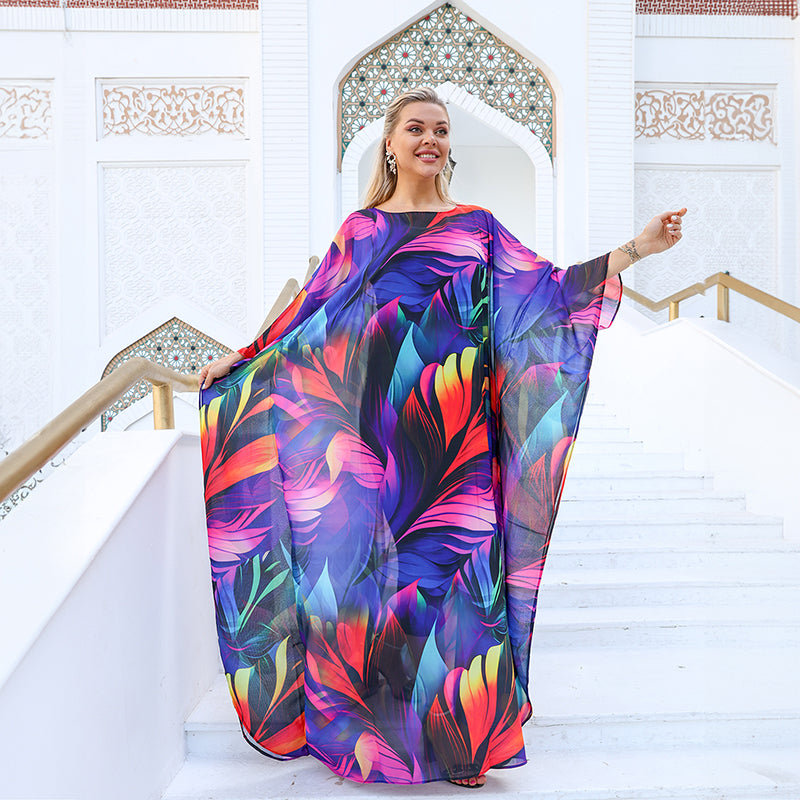 Dubai Chiffon Jalabiya- Printed